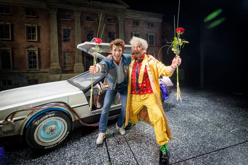 Raphael Groß und Jan Kersjes, Hauptdarsteller im Musical Zurück in die Zukunft in Hamburg