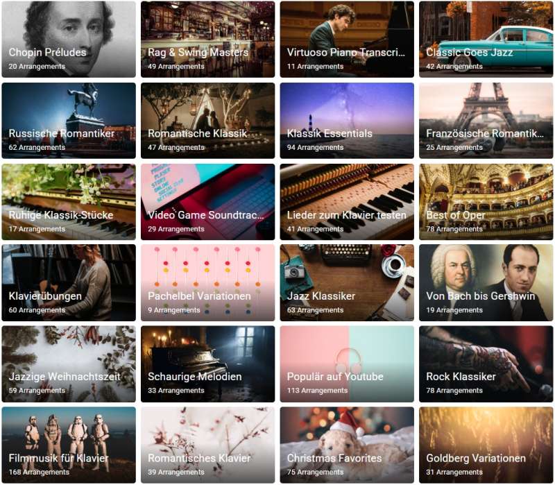 Notenplaylists online bei OKTAV: Review