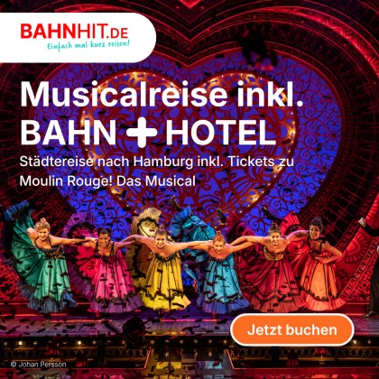 Moulin Rouge Musicalreise Hamburg mit Bahn und Hotel
