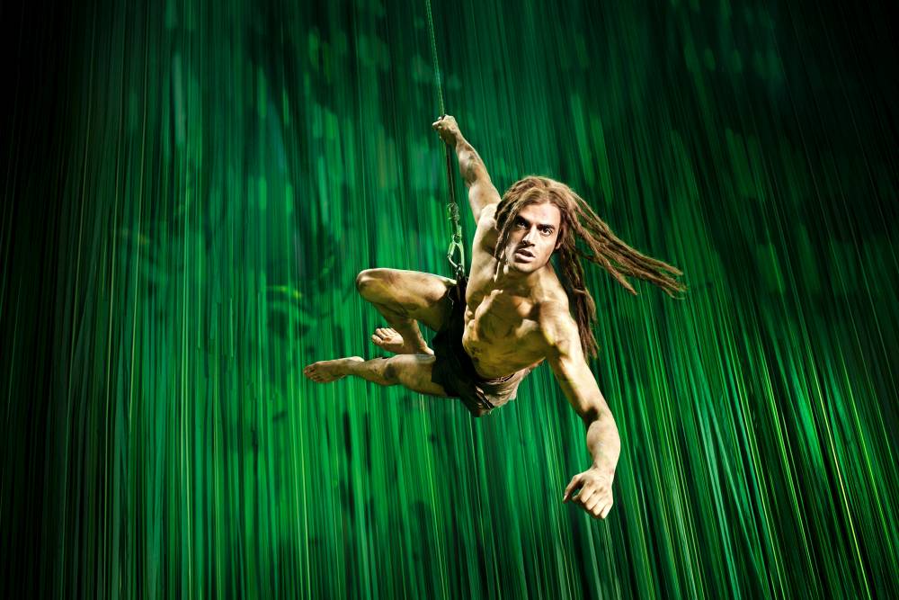 Tarzan an einer Liane: Erfahrungen zum Musical
